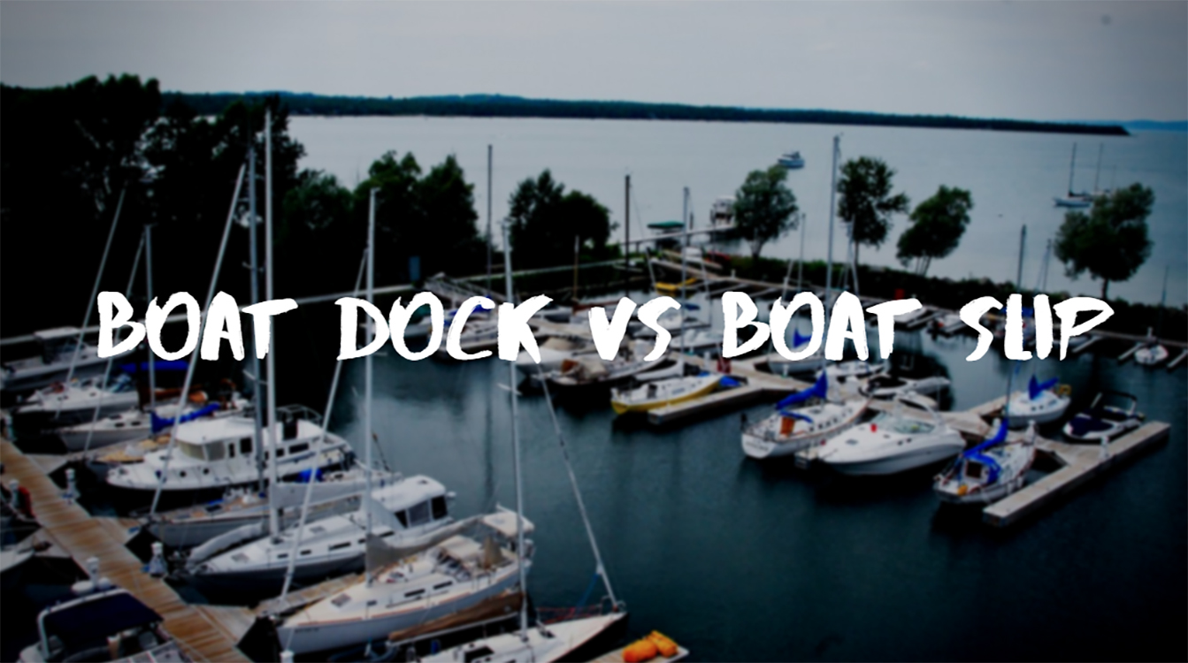boat dock and boat slip