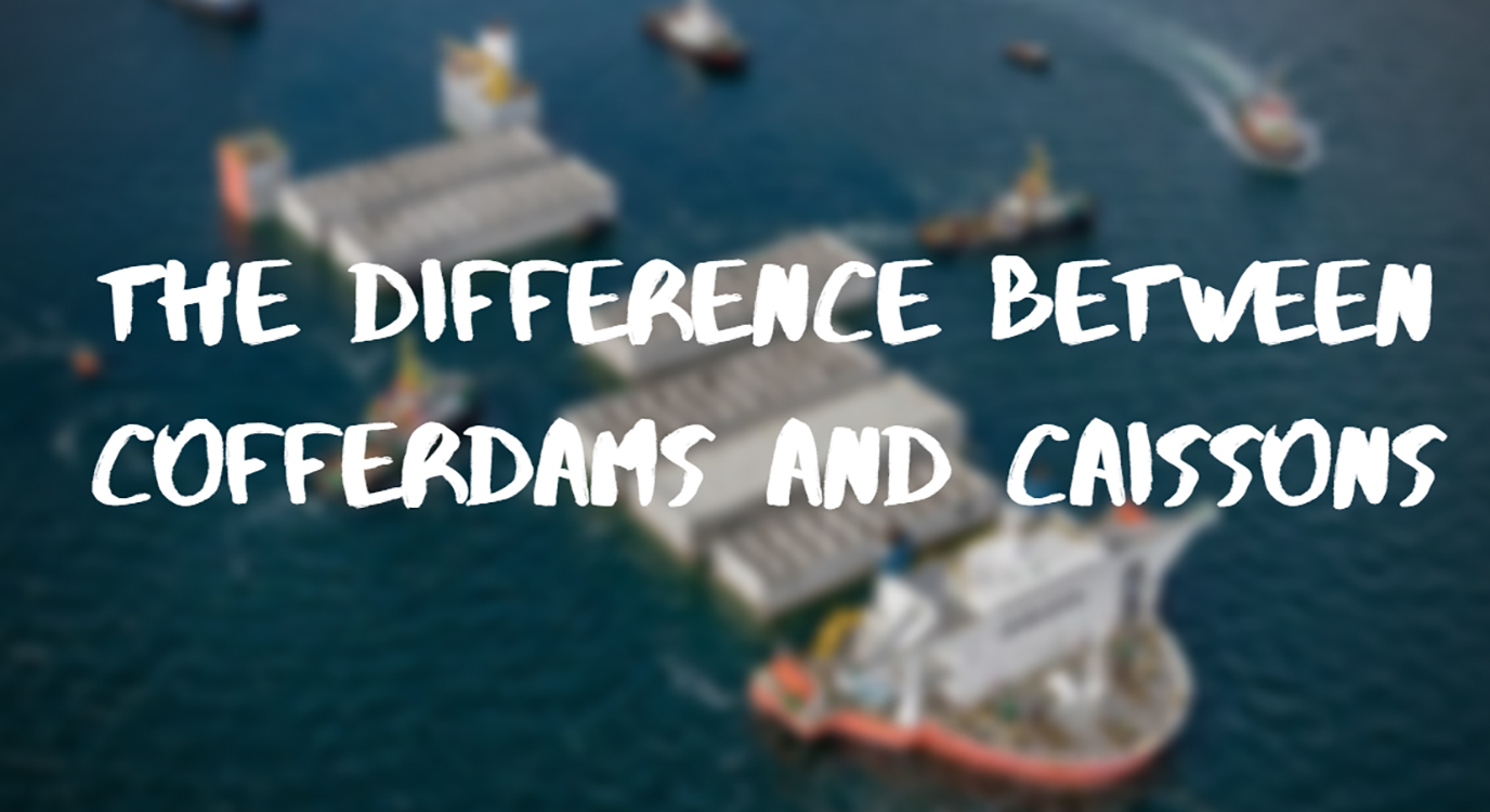 the difference between a cofferdam and caisson