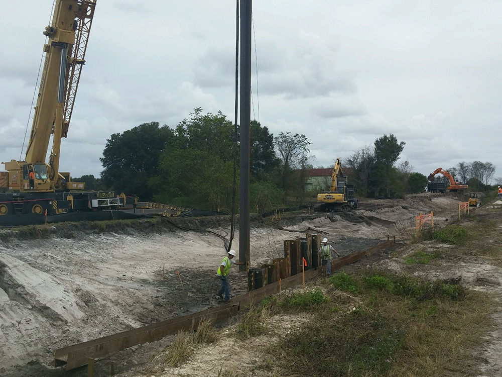 steel sheet pile driving contractors in central florida