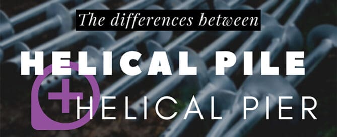 difference between helical pile and pier