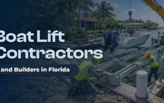 boat lift contractors and builders chart