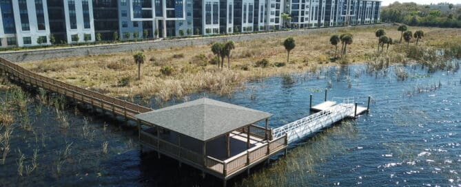 big sand lake dock construction