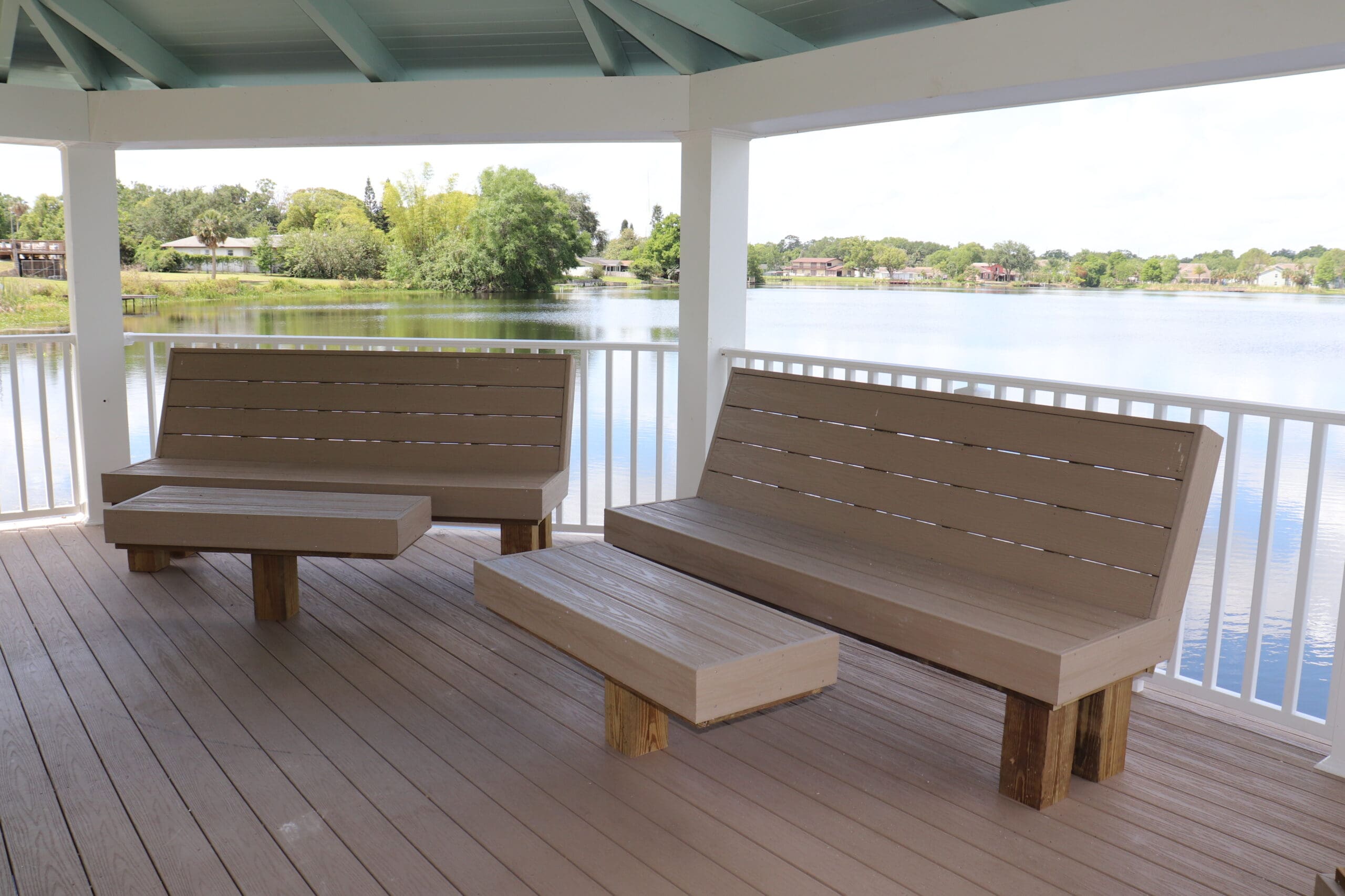 Lake Weston Gazebo with Tables and Benches