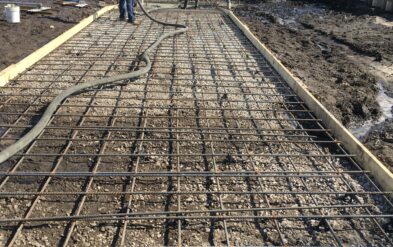 Cofferdam at Independence Boat Ramp before concrete pour
