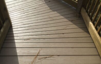Dwell at Lake Nona by Fender Marine Construction Features Dock and Covered Deck showing our fan cuts for the Wear composite decking