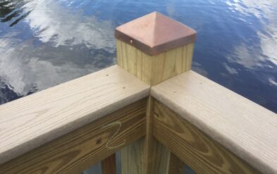 Dwell at Lake Nona by Fender Marine Construction with Picket rail and copper pile cap