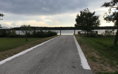 Lakeside HOA Tavares Concrete Approach to Boat Ramp Renovation with boat dock by Fender Marine Construction