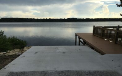 Lakeside HOA Tavares Formed and Poured Concrete Boat Ramp Renovation by Fender Marine Construction