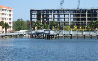 Marriott Grande Vista Pedestrian Bridge by Fender Marine Construction and Welbro on International Drive