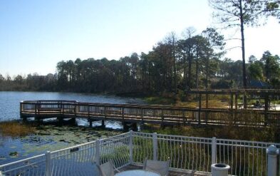Oasis Lakes Dock on International Drive built by Fender Marine Construction