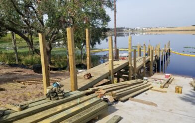 Overlook Community Concrete Boat Ramp and Dock by Fender Marine Construction