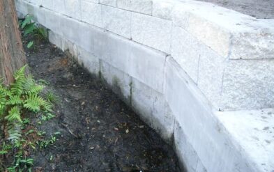 Precast Concrete Sheet Pile Seawall on Lake Highland Finished Condition by Fender Marine in Orlando