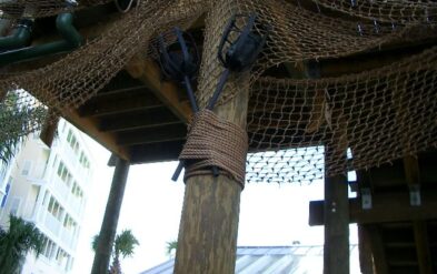 Custom Made Tiki Torch for the Pirate Plunge Water Park Orlando by Fender Marine for Welbro