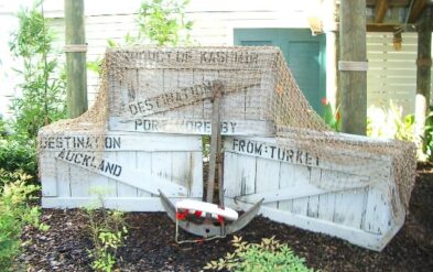 Faux cargo box and anchor for Pirate Plunge Water Park Orlando by Fender Marine for Welbro Constructors