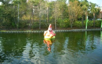 Holiday Inn Nickelodeon Hotel Themed Lake Character Animal Installation Orlando by Fender Marine
