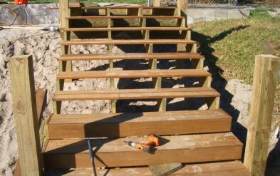 Lake Conway Dock Remodeling with Ipe Hardwood Stairs