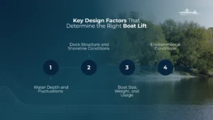 key design factors boat lift